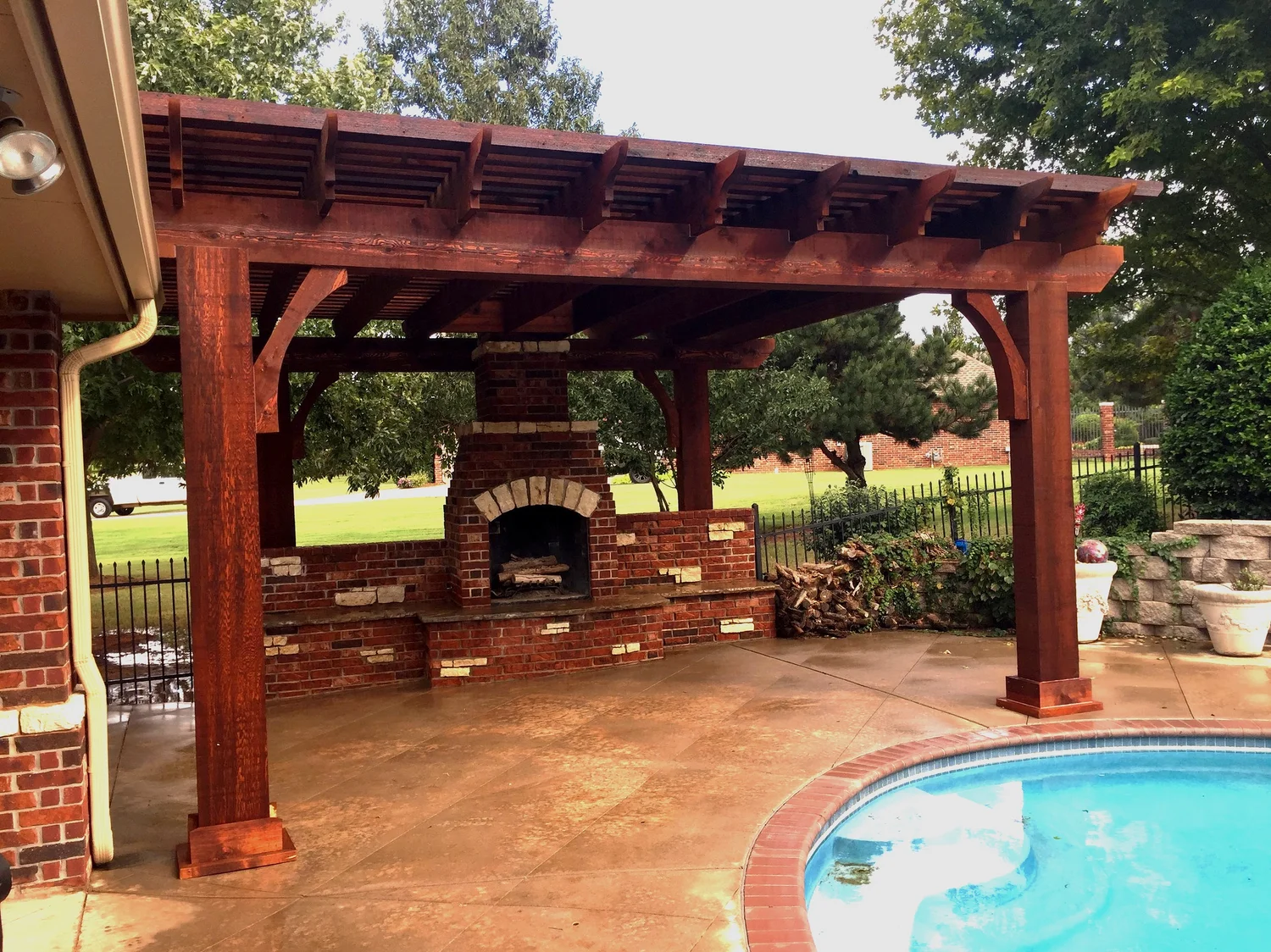 Custom pergola build